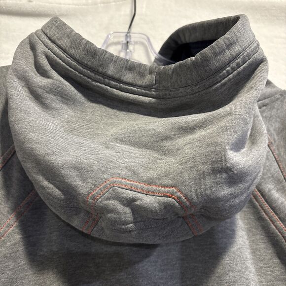 Nike Team Syracuse Lacrosse Hoodie Sweatshirt Men's Size XXL Grey Orange - Picture 9 of 16